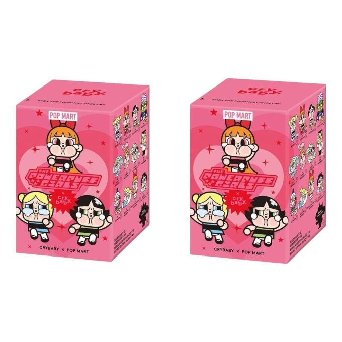 Pop Mart x Powerpuff Girls CryBaby Vinil Figürleri Mühürlü Kutu (2 Kör Kutu)