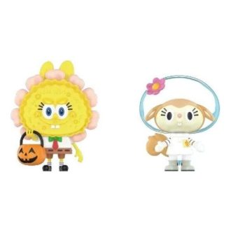 Pop Mart x Sünger Bob Canavarlar Labubu “Jack O Lantern ve Sandy Cheeks x Pato”
