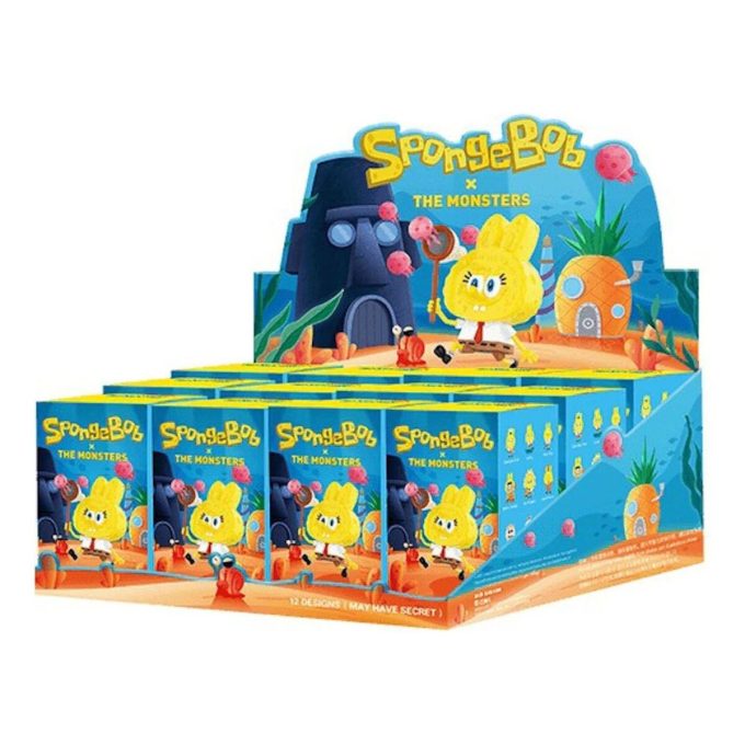 Pop Mart x Sünger Bob Canavarlar Labubu Mühürlü Kutu (12 Kör Kutu)