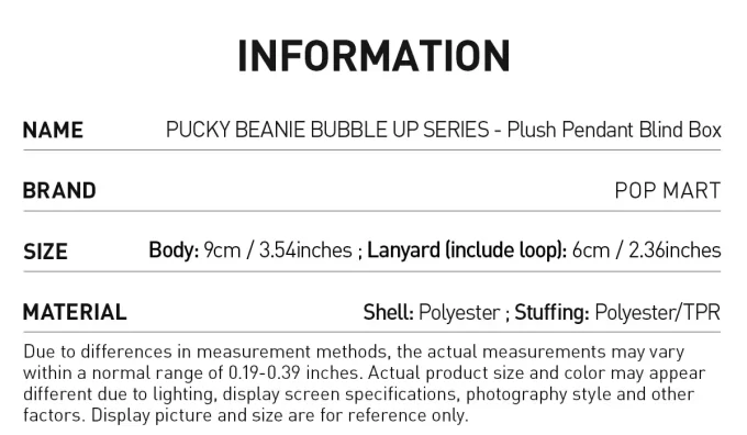PUCKY BEANIE BUBBLE UP SERİSİ – Peluş Kolye Kör Kutu