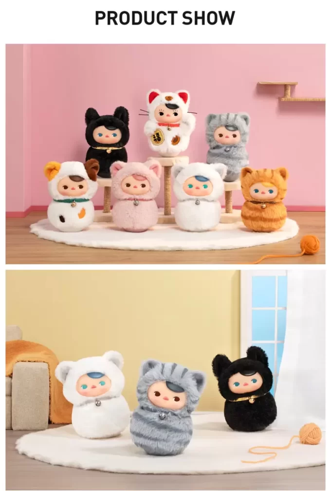 PUCKY Roly-Poly Kitty Serisi – Vinil Peluş Kör Kutu