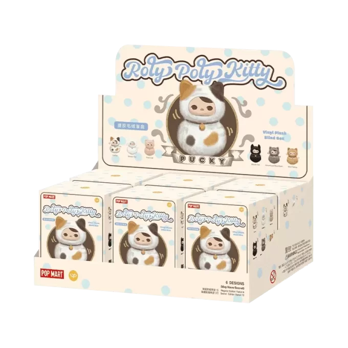 PUCKY Roly-Poly Kitty Serisi – Vinil Peluş Kör Kutu