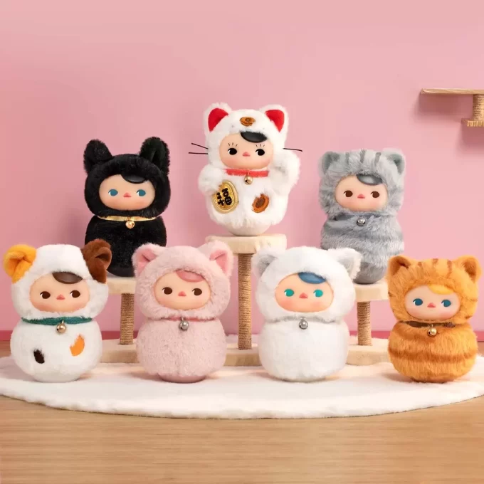 PUCKY Roly-Poly Kitty Serisi – Vinil Peluş Kör Kutu