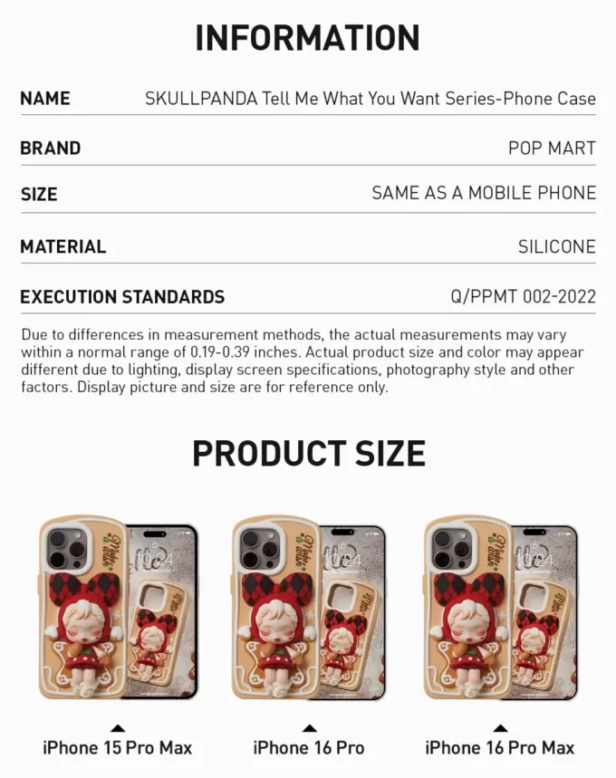 SKULLPANDA Bana Ne İstediğini Söyle Serisi – Telefon Kılıfı