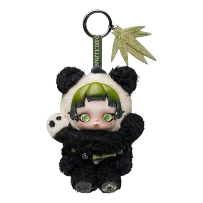 Skullpanda Tembel Panda Peluş Bebek Kolye