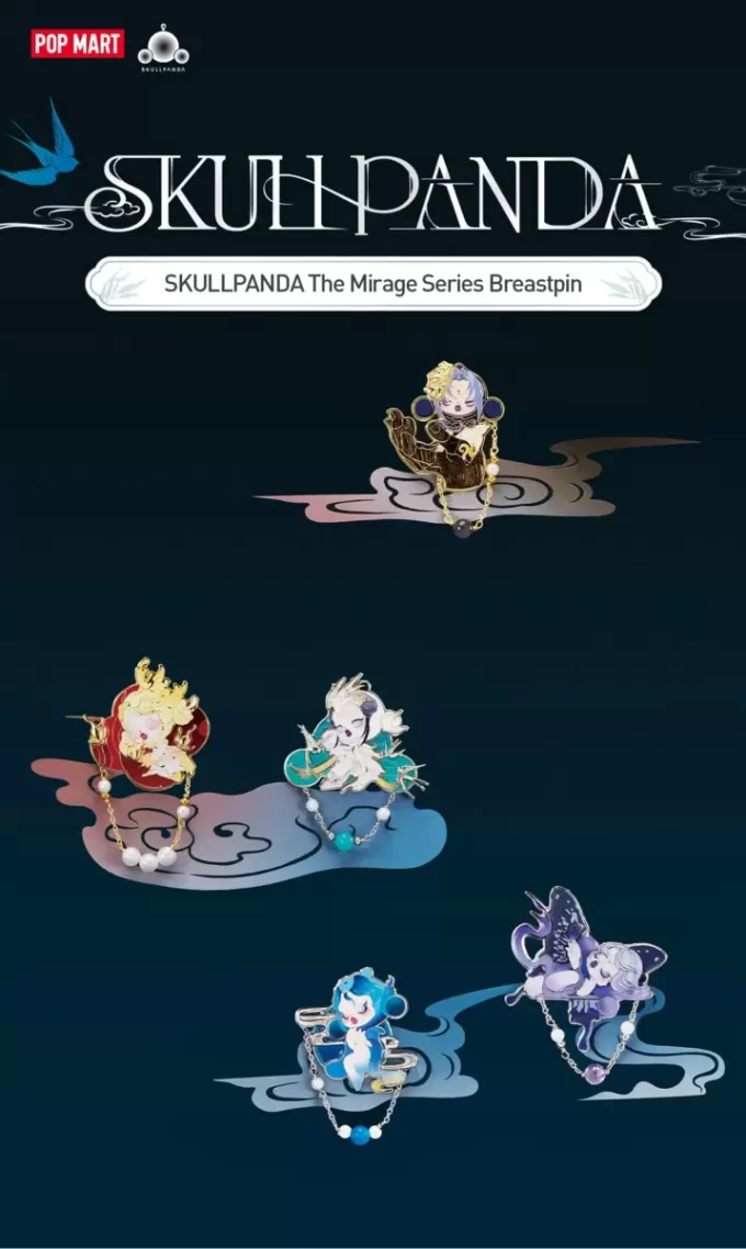 SKULLPANDA The Mirage Serisi Göğüs İğnesi