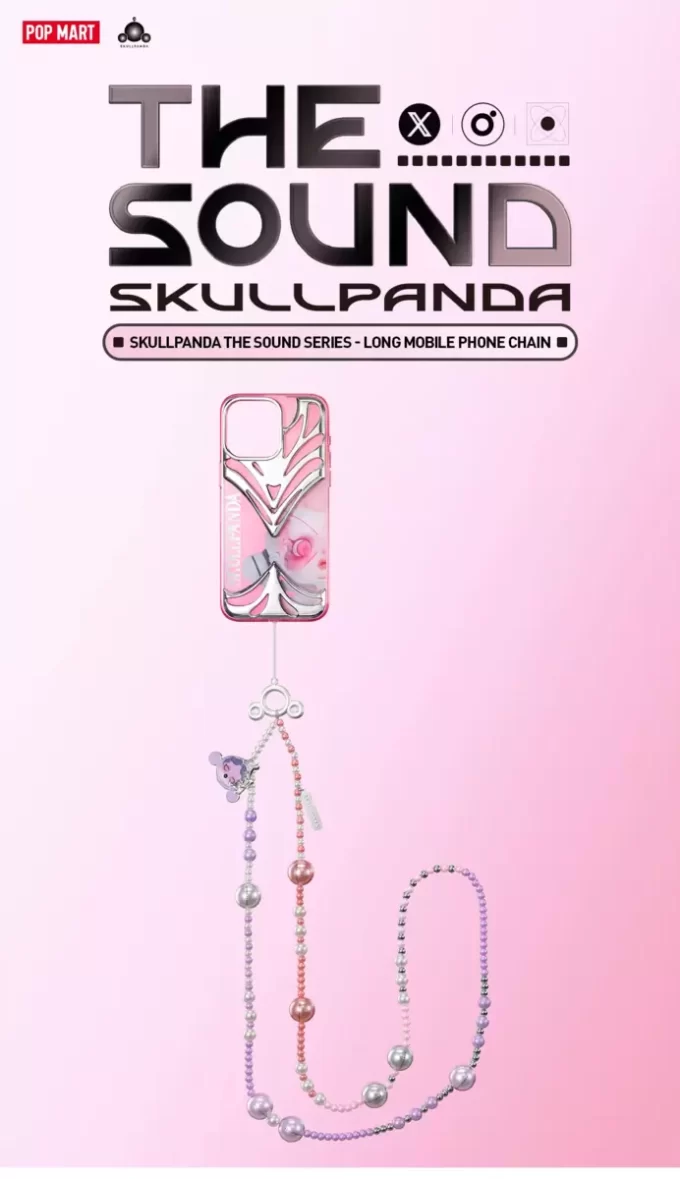 SKULLPANDA The Sound Serisi Uzun Cep Telefonu Zinciri