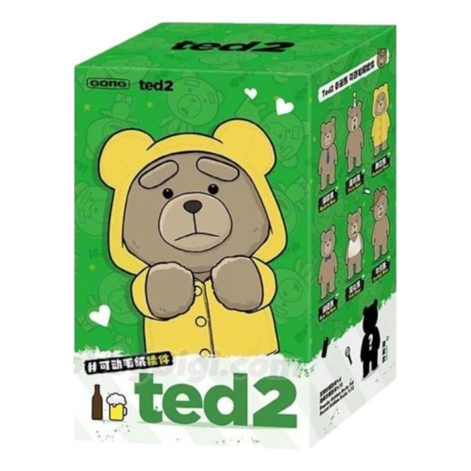 Ted2 Teddy Bear Action Peluş Kolye Mühürlü Kutu (1 Kör Kutu)