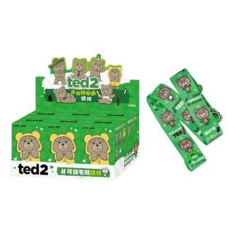 Ted2 Teddy Bear Action Peluş Kolye Mühürlü Kutu (6 Kör Kutu) + Önlük ve Destek Özel Bonusu
