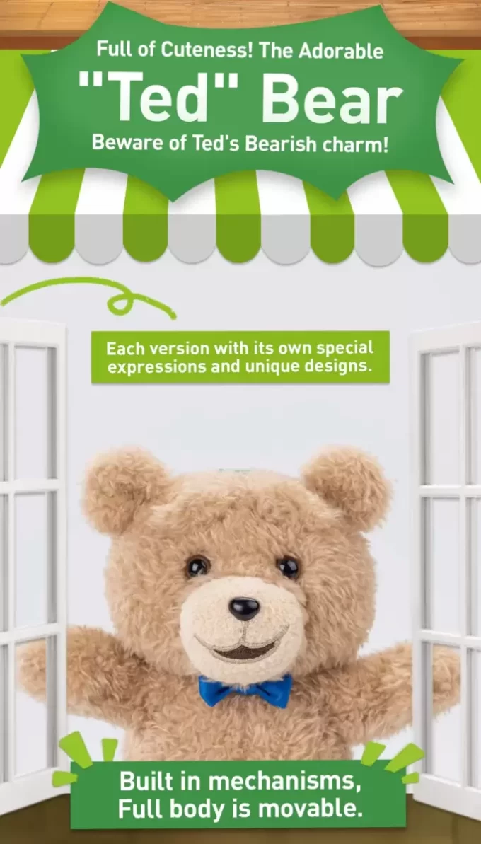 Ted2 Teddy Bear Aksiyon Peluş Kolye