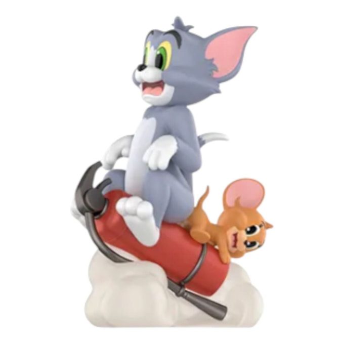 Tom & Jerry Yasak Pusula Figürleri “Yangın Söndürücü Saldırısı”